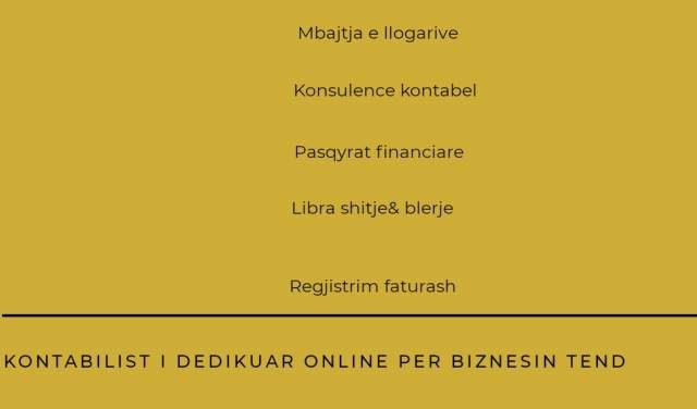 Tirane, - Ofrojme sherbime financiare/deklarime/regjistrime librash & faturash