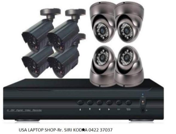Oferte! Sistem kamerash&alarmi wireless per shtepi dhe dyqane 99€; RUTER WIRELESS 4PORTA-17.9 €,e te tjera
