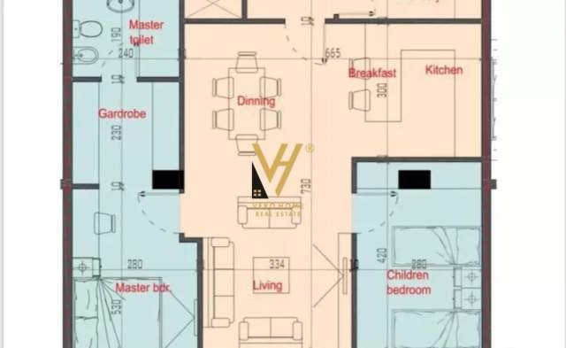 Tirane, shitet apartament 1+1+A+BLK Kati 1, 112 m² 80.000 Euro (SHKOZE)