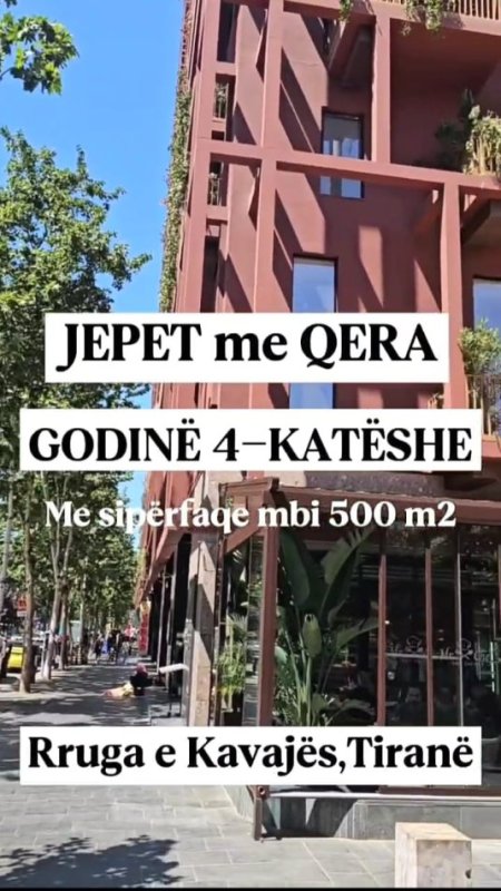 Tirane, Jepet me qera Ndertese 8+1 me 4 kate , 500 m² 4.000 € (Jepet me Qera Super Godine 4-kateshe ne Rrugen e Kavajes.)