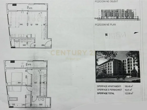 Durres, shitet apartament duplex 2+1+Aneks+Ballkon Kati 1, 123 m² 148.000 € (Golem, Durres)