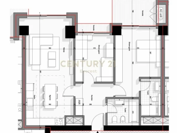 Tirane, shes apartament 2+1+Aneks+Ballkon Kati 8, 129 m² 271.000 € (Bulevardi i Ri)