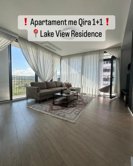 Tirane, jepet me qera apartament 1+1+Aneks+Ballkon , 87 m² 1.500 € (Lake View Residence, Rruga e Kosovareve)
