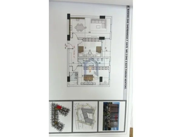 Tirane, shes apartament 2+1+Ballkon Kati 5, 132 m² 172.718 € ("Paskuqan")