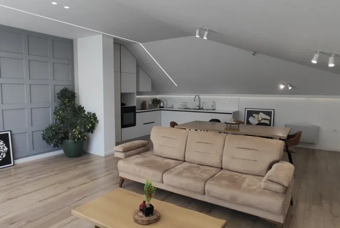 Tirane, shitet apartament+verande | Penthouse 3+1 Kati 8, 198 m² 180.000 € (Rruga Myslym Keta)