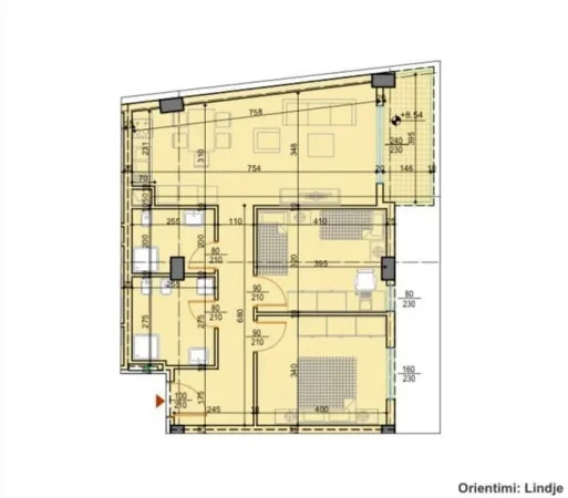 Tirane, shes apartament 2+1 Kati 2, 108 m² 150.000 € (ish dogana)