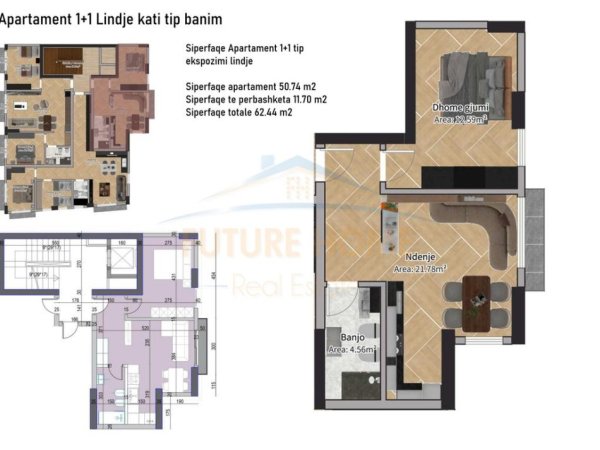 Tirane, shitet 1+1 , 63 m² 157.500 € (RRUGA E BARRIKADAVE)
