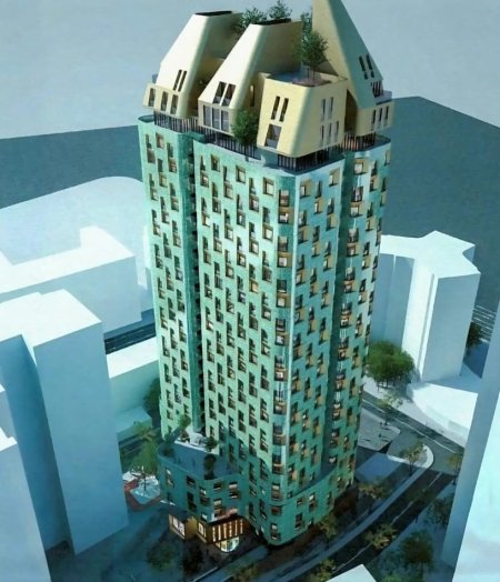 Tirane, shitet apartament 1+1+Ballkon Kati 12, 75 m² 250.000 € (Pazari i Ri)
