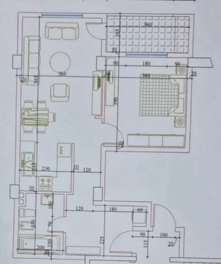 Tirane, shitet apartament 1+1 Kati 7, 