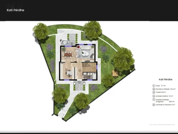 Tirane, shes Vile 3 Katshe Kati 3, 317 m² (MONTCLAIR ZONE)