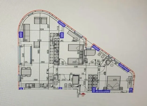 Tirane, shitet apartament 3+1+Ballkon Kati 2, 128 m² 217.740 € (ASTIR)