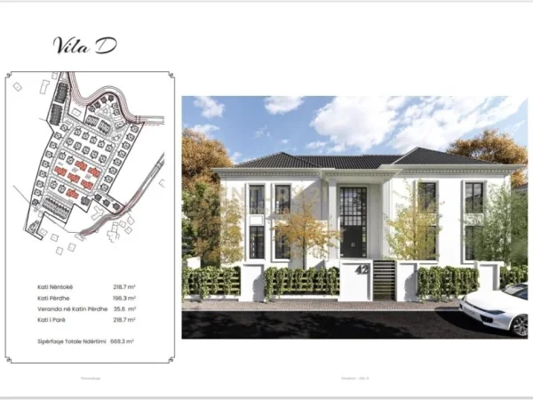 Tirane, shes Vile 3 Katshe Kati 3, 669 m² (MONTCLAIR ZONE)