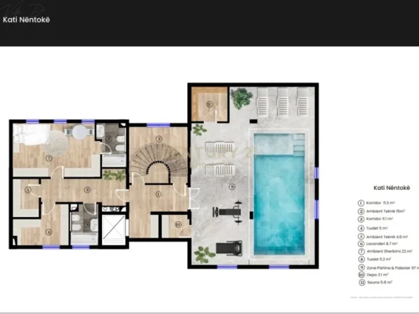 Tirane, shes Vile 3 Katshe Kati 3, 669 m² (MONTCLAIR ZONE)