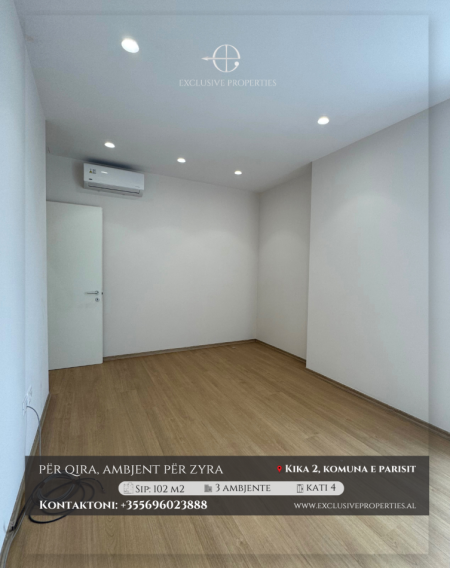 Tirane, jepet me qera zyre Kati 2, 101 m² 1.000 € (Kika 2 Komuna e parisit)