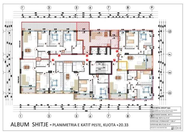 Tirane, shes garsonier Kati 5, 60.1m² 78.000 Euro (Rruga Dritan Hoxha)