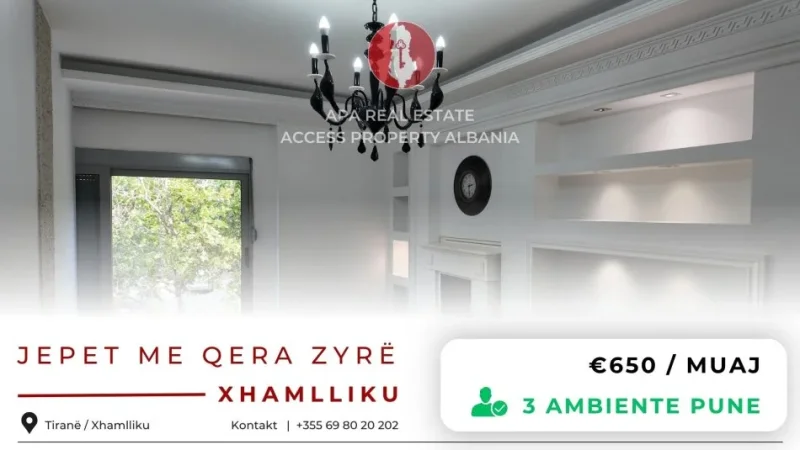 Tirane, jepet me qera ambjent biznesi Kati 1, 120 m² 650 € (Rruga Xhanfize Keko - Xhamlliku)