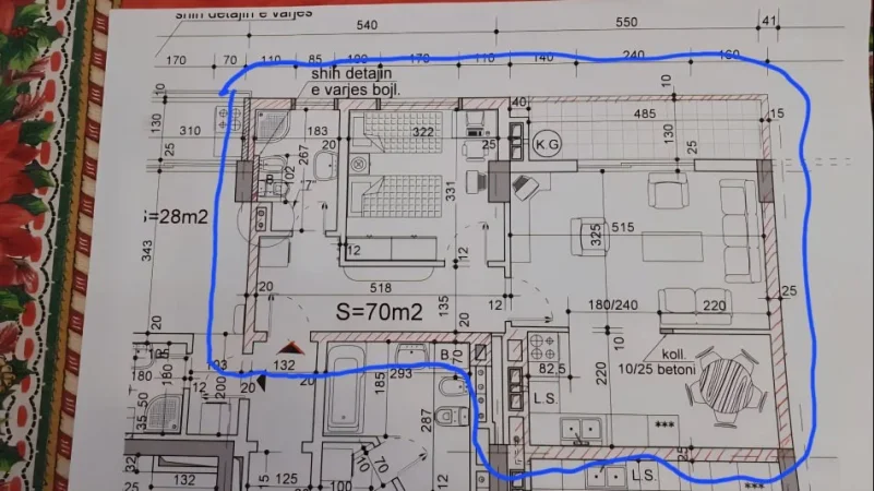 Tirane, shitet apartament 1+1+Aneks+Ballkon Kati 11, 70 m² 161.000 € (Zogu i zi)