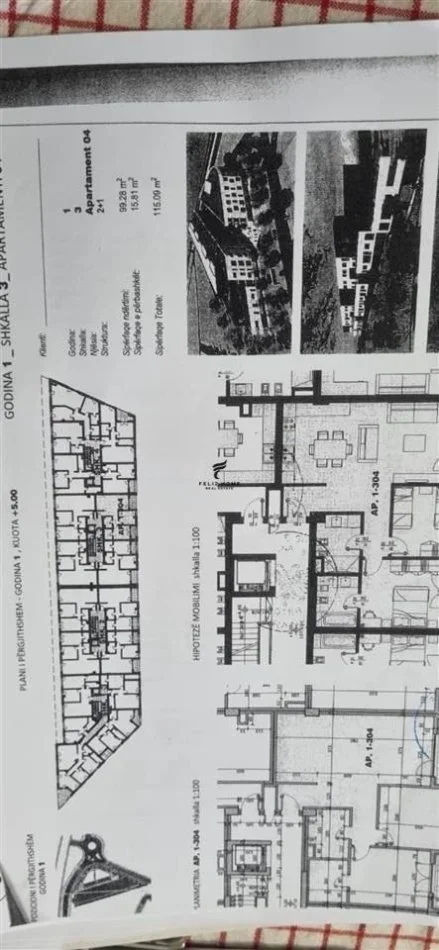 Tirane, shitet apartament 2+1 Kati 2, 115 m² 253.000 € (LIQENI I THATE)