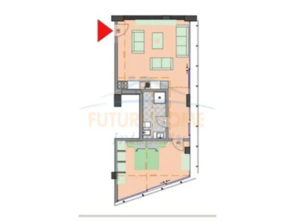 Shitet, Apartament 1+1, Selvia, Tiranë.