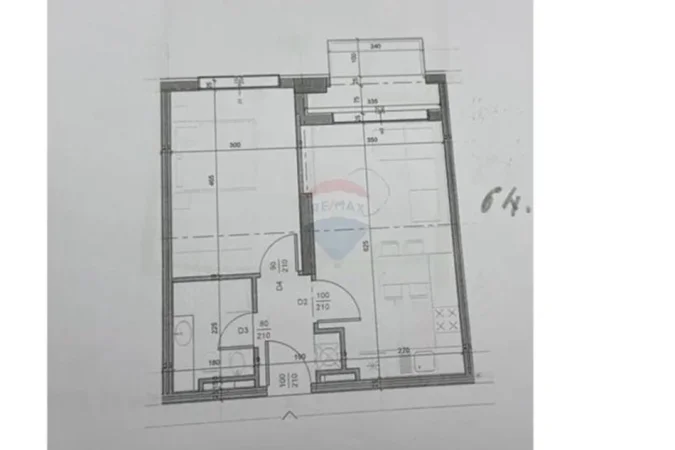 Tirane, shitet apartament 1+1 , 64 m² 83.500 € (Ish Fusha e Aviacionit)