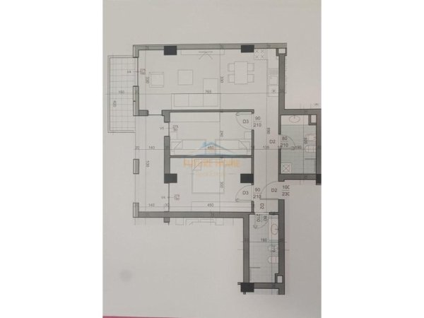 Tirane, shitet apartament 2+1+Ballkon Kati 9, 110 m² 176.000 € (don bosko)