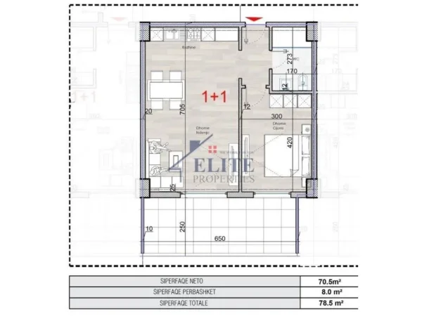 Shengjin, shitet apartament 1+1+Ballkon Kati 2, 79 m² 133.450 € (Shengjin)