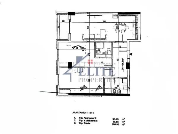 Tirane, shitet apartament 2+1+Ballkon Kati 4, 110 m² 125.000 € (Paskuqan)