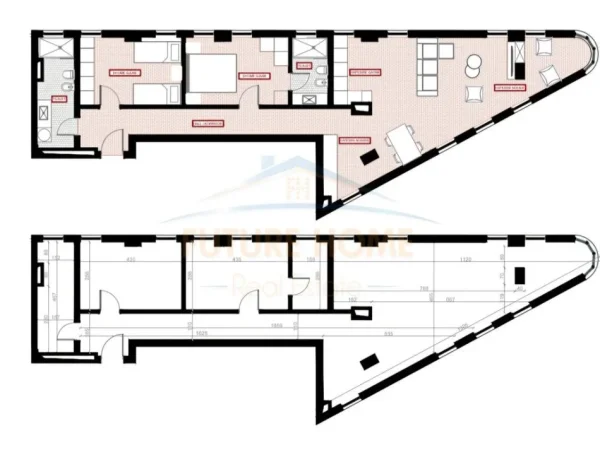 Tirane, shitet apartament 2+1+Ballkon Kati 3, 123 m² 227.550 € (Rruga Jordan Misja)