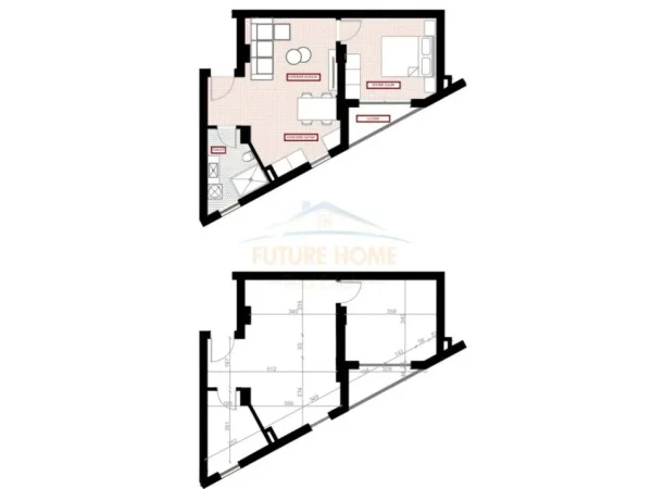 Tirane, shitet apartament 1+1+Ballkon Kati 3, 56 m² 110.000 € (Rruga Jordan Misja)