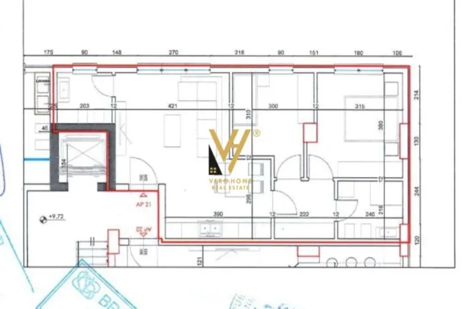 Tirane, shitet apartament 2+1+Ballkon Kati 6, 86 m² 165.000 € (RRUGA E ELBASANIT)