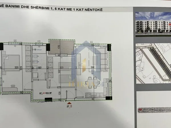 Tirane, shes apartament 2+1+Ballkon Kati 3, 94 m² 70.515 € 