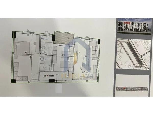 Tirane, shes apartament 2+1+Ballkon Kati 4, 99 m² 73.927 € 