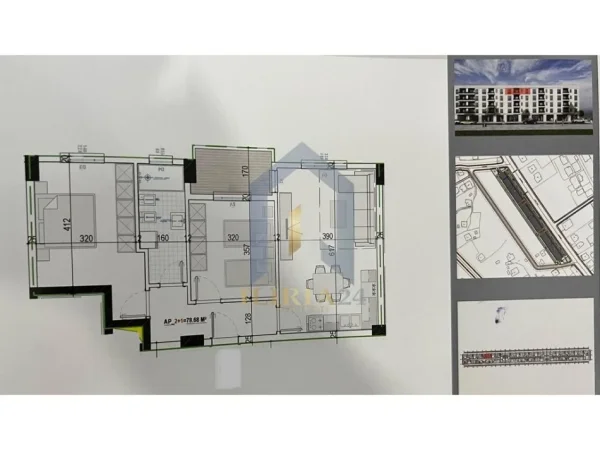 Tirane, shes apartament 2+1+Ballkon Kati 4, 92 m² 68.835 € 