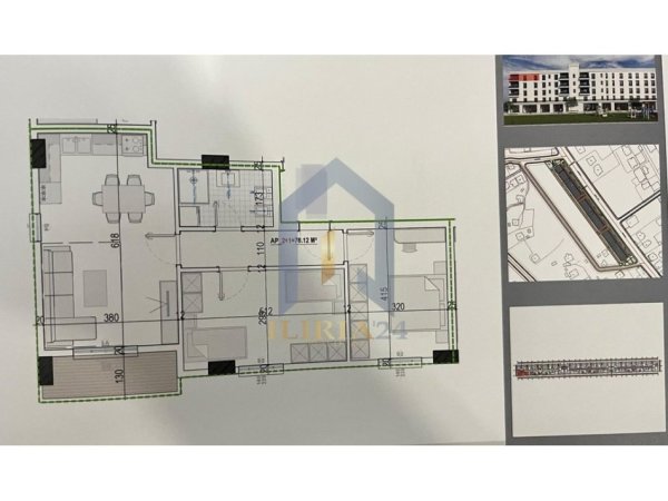 Tirane, shes apartament 2+1+Ballkon Kati 4, 88 m² 66.600 € 
