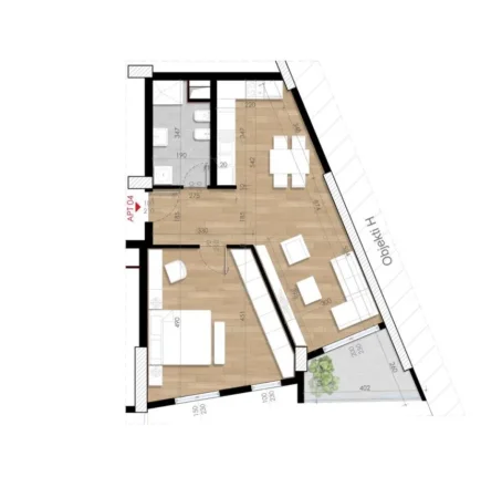 Tirane, shitet apartament 1+1 , 82 m² 119.000 € 