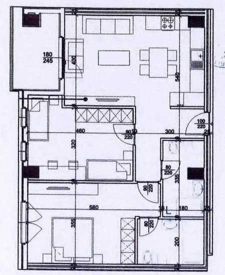 Tirane, shitet apartament 2+1+BLK Kati 2, 111 m² 132.720 Euro (Laprakë)