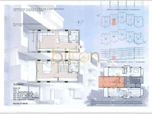 Vlore, shitet 2+1+Ballkon , 98 m²