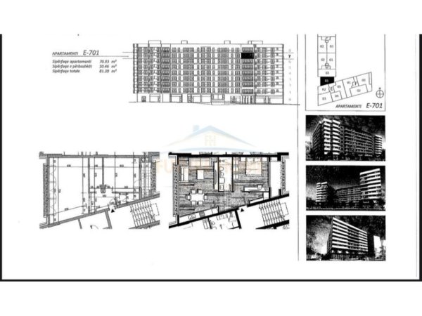 Tirane, shitet apartament 1+1 Kati 7, 81 m² 147.000 € (DON BOSKO)
