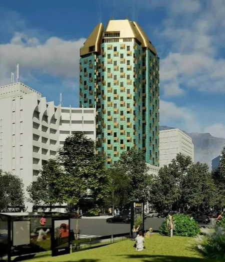 Tirane, shitet apartament 1+1+Ballkon Kati 14, 75 m² 240.960 € 