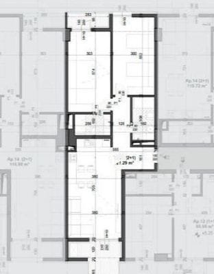 Tirane, shes apartament 2+1+Ballkon Kati 3, 121 m² 162.500 € (fusha e aviacionit)