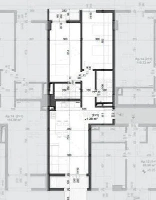 Tirane, shes apartament 2+1+Ballkon Kati 3, 121 m² 162.500 € (fusha e aviacionit)