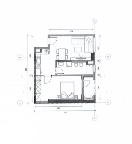 Tirane, shitet apartament 1+1+Ballkon Kati 3, 63 m² 109.000 € (Pasho hysa)