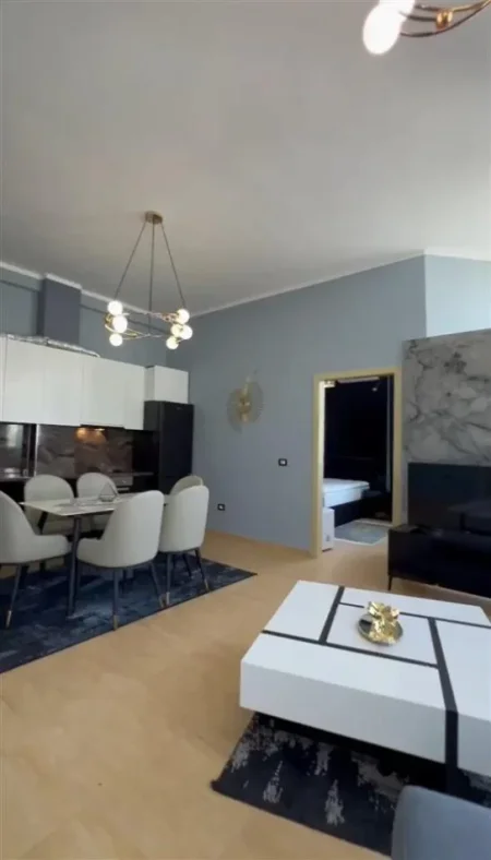 Tirane, jepet me qera apartament 1+1 Kati 1, 58 m² 400 € (Prane Restorant Fresku , rruga Dalip Topi)