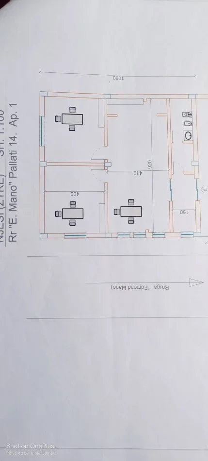 Tirane, shes apartament 2+1 Kati 0, 103 m² 165.000 € (Eduard mano)