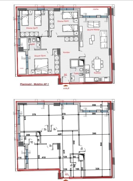 Shqiperi, shes apartament 3+1+Ballkon Kati 2, 141 m² 255.000 € (Bulevardi i Ri)