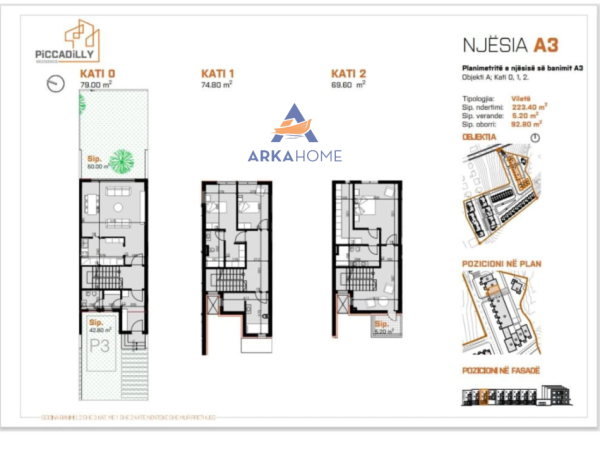 Tirane, shitet apartament 2 Katshe , 223 m² 560.960 € (LIQENI I THATE)