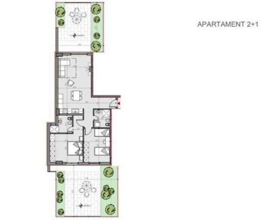 Tirane, shitet 2+1+BLK Kati 1, 87 m² 70.288 Euro (QTU)