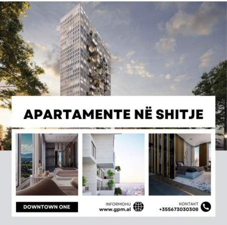 Tirane, shitet apartament 2+1 Kati 19, 166 m² 4.000 Euro/m2 ne Rezidencen DowntownOne