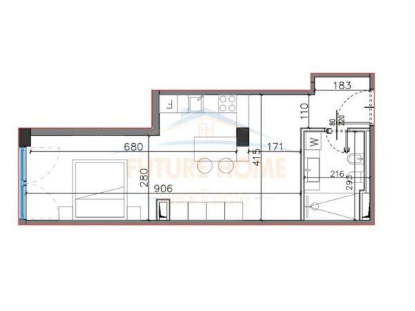 Shqiperi, shitet garsonier 1+1 Kati 3, 57 m² 158.424 € 