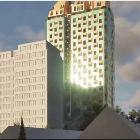 Tirane, shitet apartament 1+1+Ballkon Kati 14, 75 m² 240.960 € (Qender)